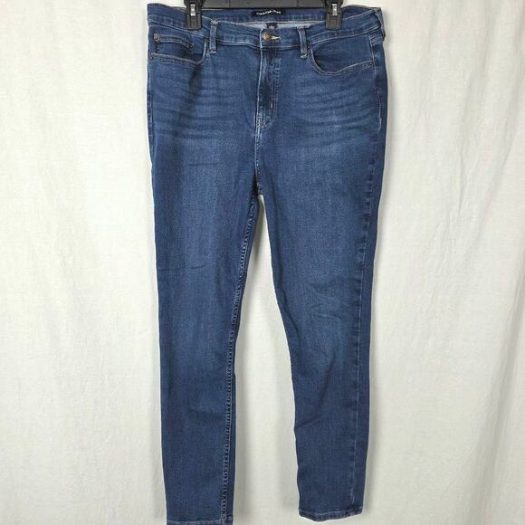 Calvin Klein High Rise Skinny Jeans Size 16 Blue - Picture 1 of 10